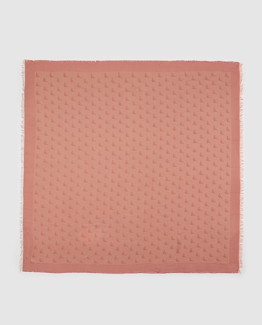 Imagen 0 de Fular Emporio Armani rosa con logos