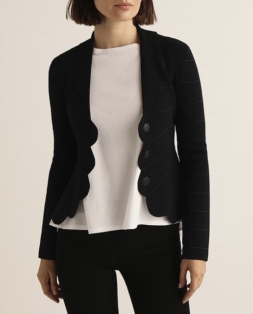 Imagen 0 de Chaqueta de punto de mujer con ondas