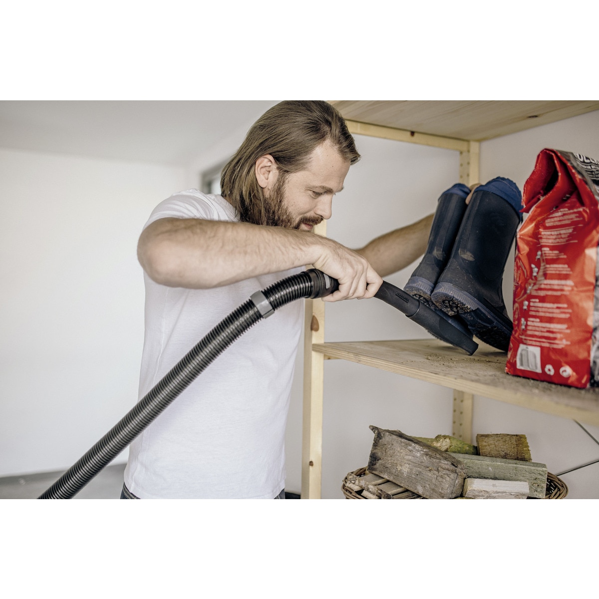 Aspiradora Multiusos Eléctrica con Cable a Red 1100W WD 5 S Amarillo / Negro-6