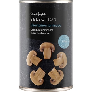 champiñón laminado extra lata 185 g neto escurrido - El Corte Ingles Selection