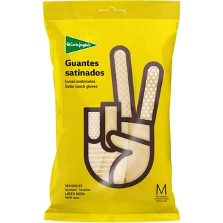 guantes satinados sensibles talla mediana paquete 1 unidad - El Corte Ingles