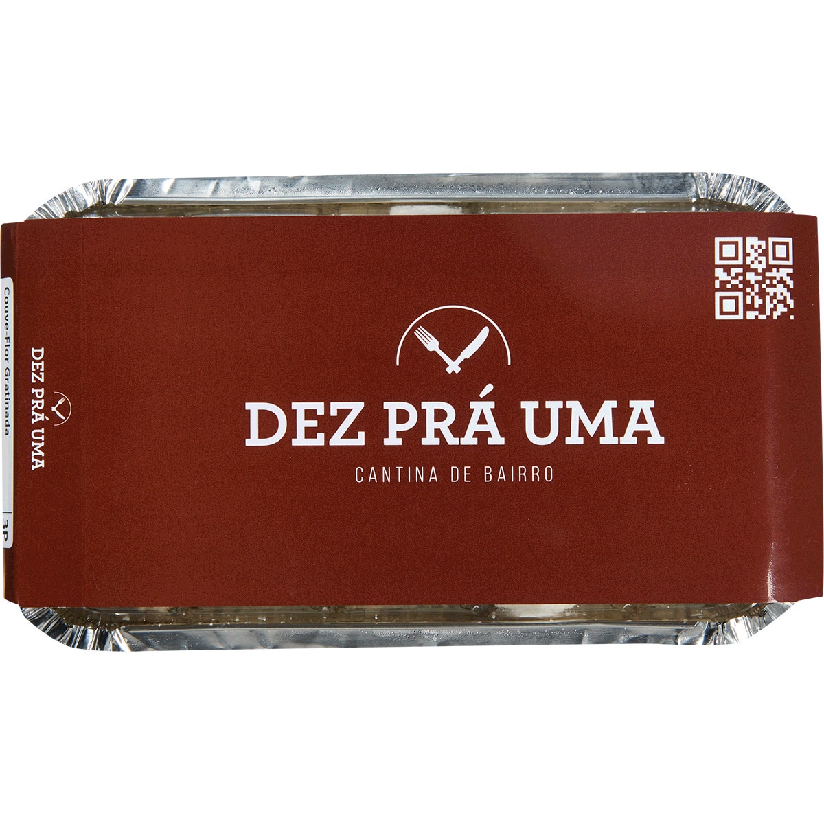 Couve Flor Gratinada para 3 pessoas embalagem 500 g
