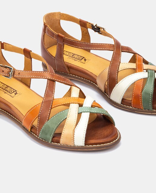 Sandalias de mujer en piel con cuña interna y puntera abierta · Pikolinos · El  Corte Inglés