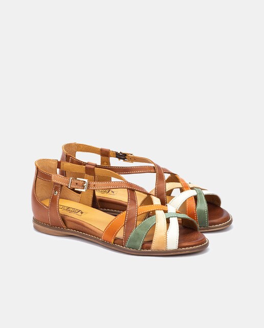 Sandalias de mujer en piel con cuña interna y puntera abierta · Pikolinos · El  Corte Inglés