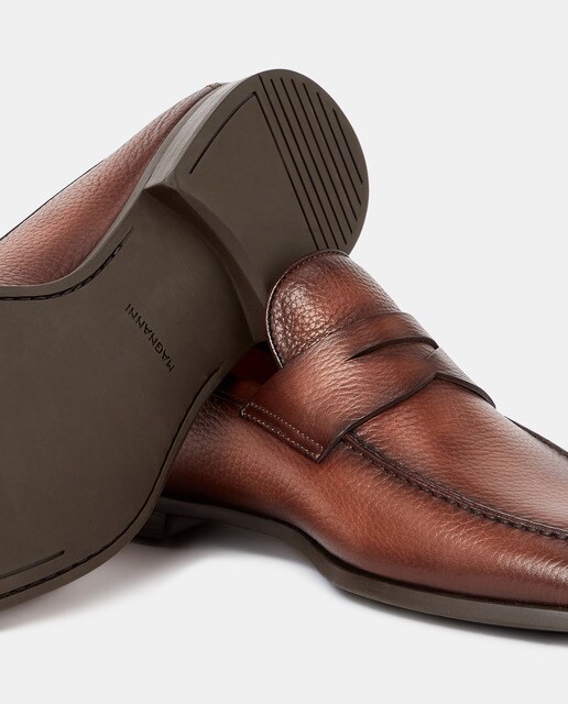 Mocasines de hombre en piel marrón con antifaz · Magnanni · El Corte Inglés