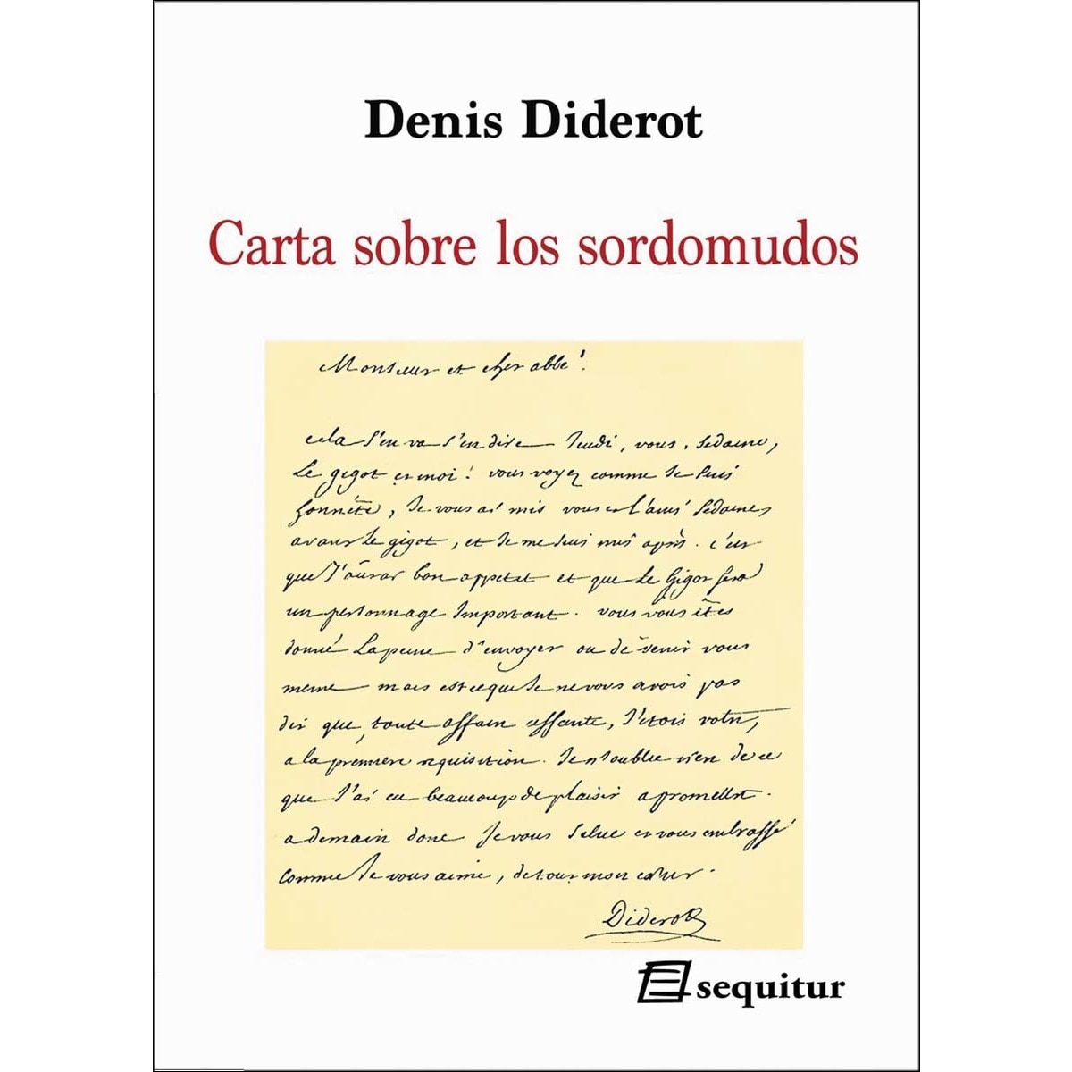 Imagem 0 de Carta sobre los sordomudos(Tapa blanda)