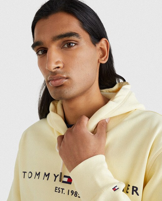 Sudadera de hombre amarilla con capucha · Tommy Hilfiger · El Corte Inglés