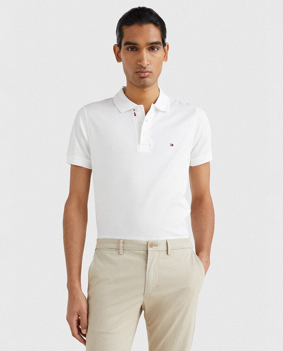 Polo de hombre blanco slim fit de manga corta · Tommy Hilfiger · El Corte  Inglés