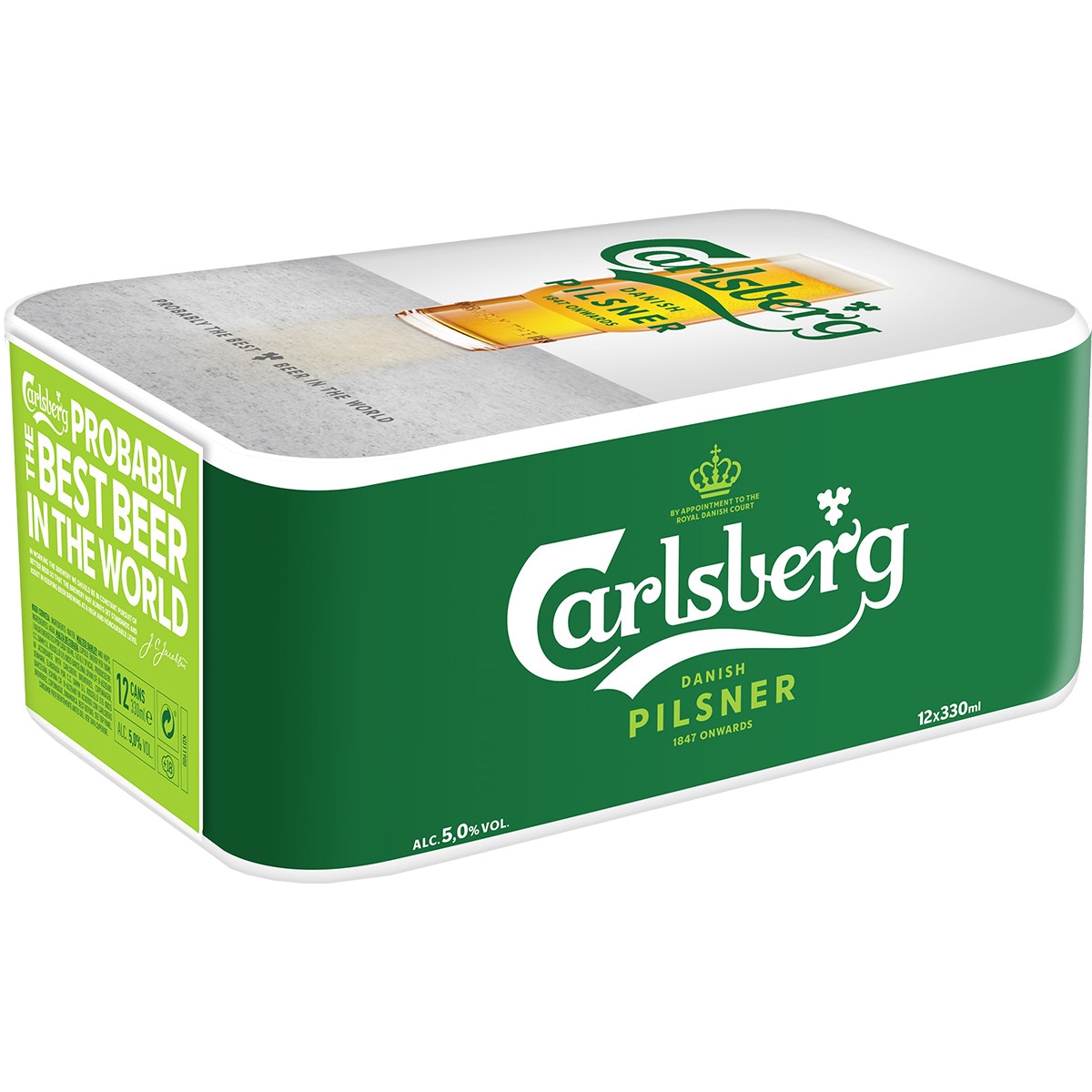 cerveza rubia danesa pack 12 latas 33 cl