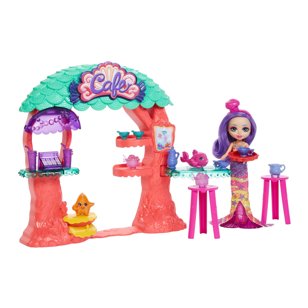 Enchantimals - Cafetería Tienda Submarina De Martina Mermaid Muñeca Con Mascotas De Juguete Y Accesorios Royal Ocean Kingdom En Oferta Enchantimals - Cafetería Tienda Submarina De Martina Mermaid Muñeca Con Mascotas De Juguete Y Accesorios Royal Ocean Kingdom