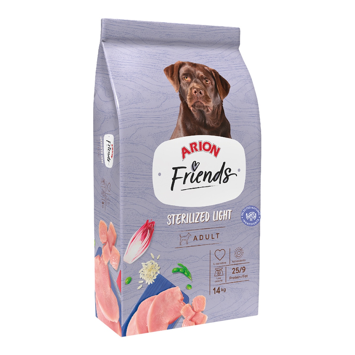 Imagen 0 de Pienso para perros adultos esterilizados Arion Friends Light carne
