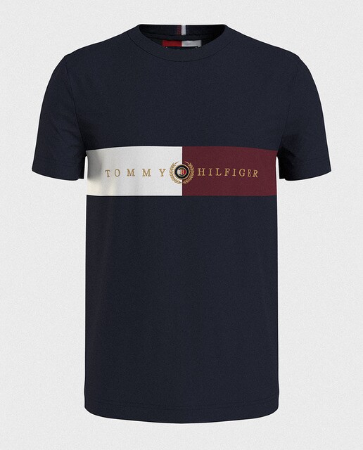 Camiseta de hombre azul de manga corta tallas grandes · Tommy Hilfiger · El Corte  Inglés
