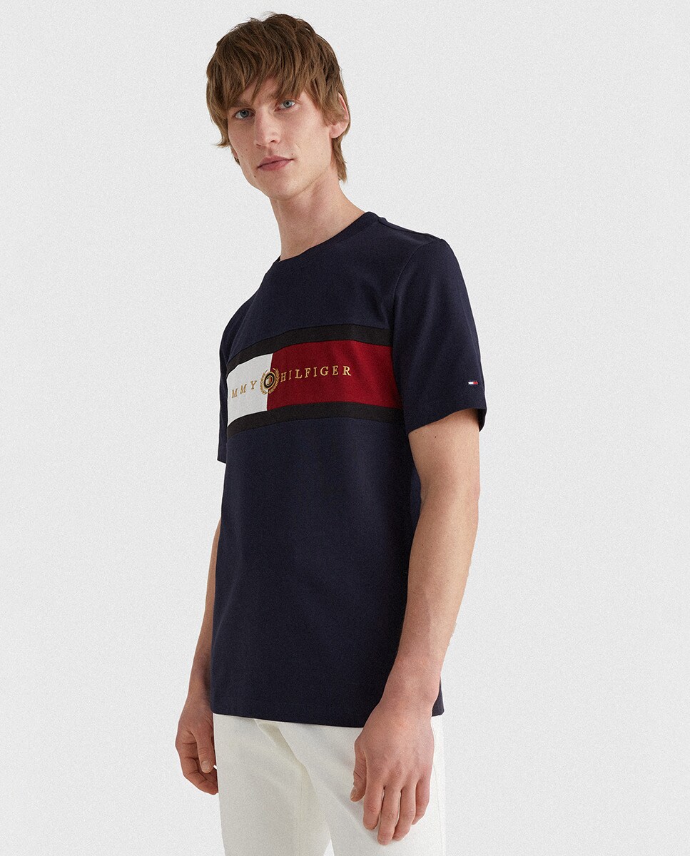 Camiseta de hombre azul de manga corta tallas grandes · Tommy Hilfiger · El Corte  Inglés