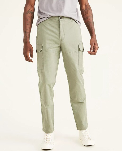 Pantalón cargo de hombre tapered verde militar · Dockers · El Corte Inglés