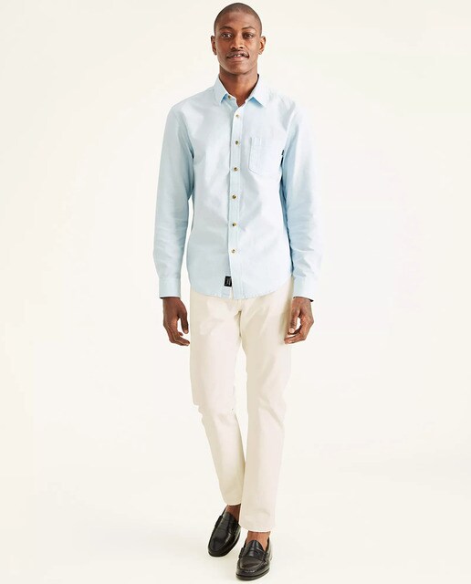 Camisa de hombre regular lisa azul claro · Dockers · El Corte Inglés