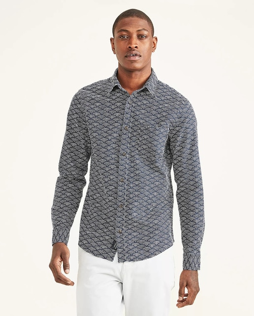 Camisa de hombre slim estampada azul marino · Dockers · El Corte Inglés