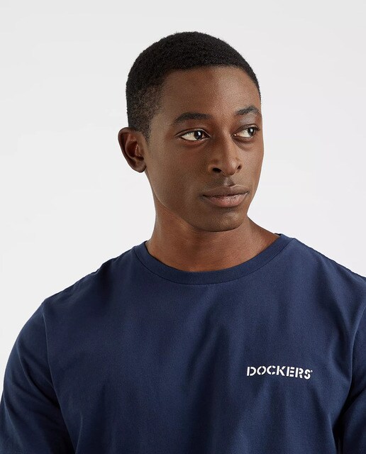 Camiseta de hombre de manga corta azul marino · Dockers · El Corte Inglés