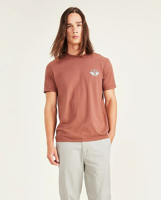 Camiseta de hombre roja de manga corta · Dockers · El Corte Inglés