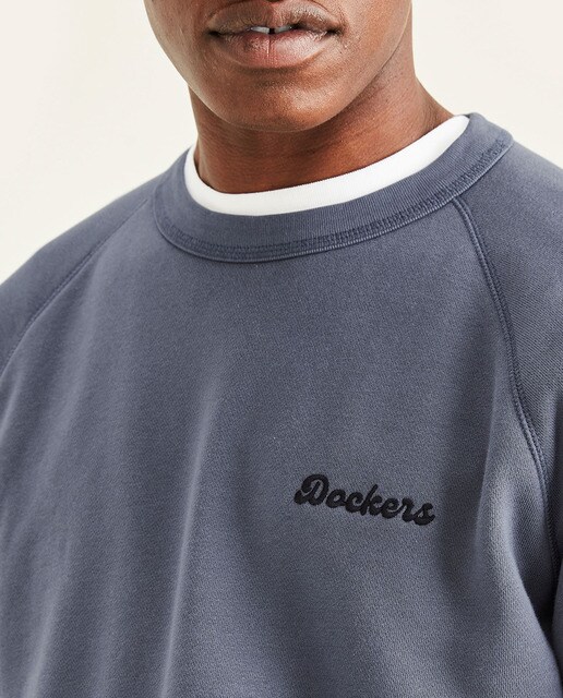Sudadera de hombre azul índigo con cuello redondo · Dockers · El Corte  Inglés