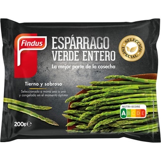 espárrago verde entero envase 200 g - Findus