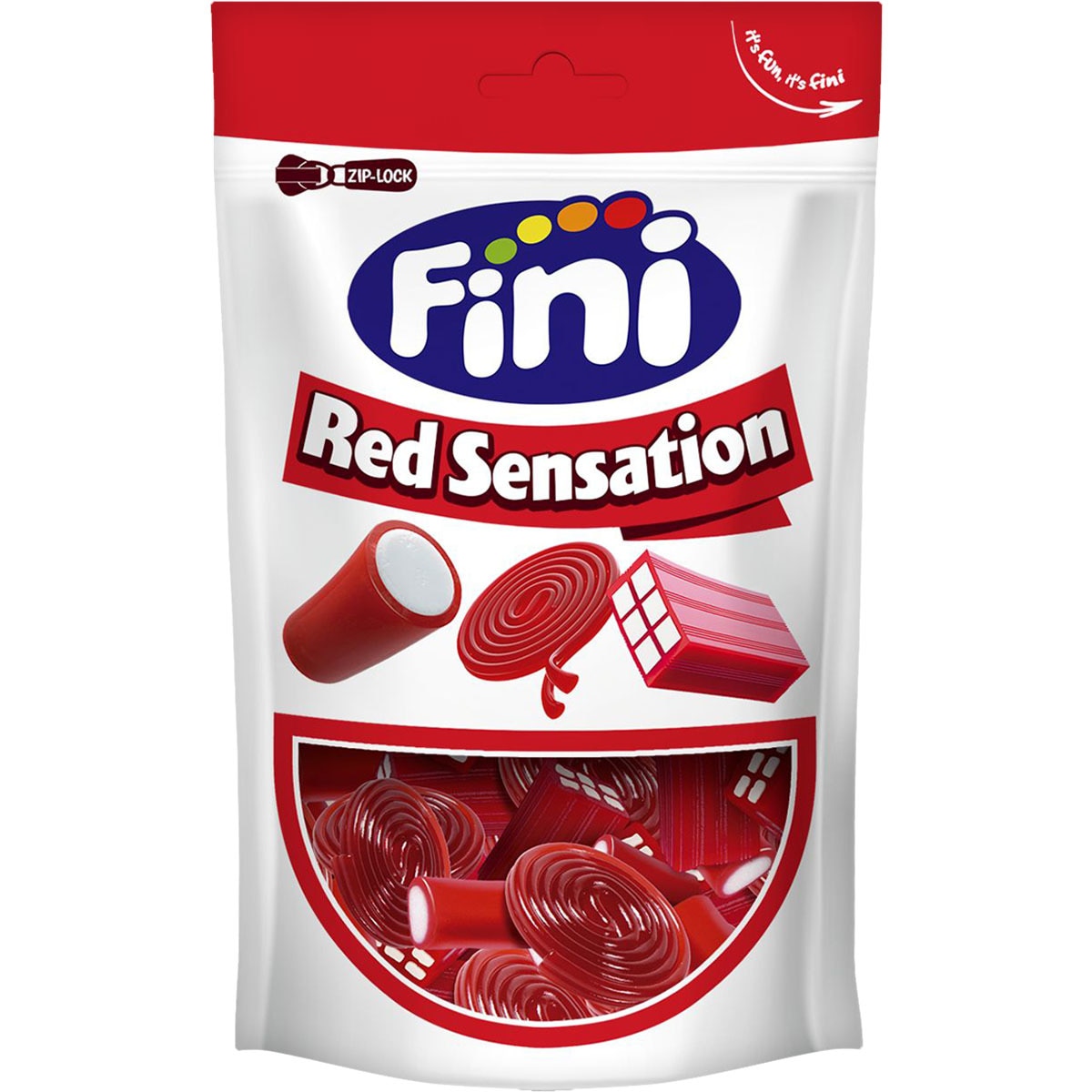 Red Sensation regalices rojos surtidos bolsa 165 g