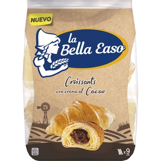 croissants con crema al cacao 9 unidades bolsa 378 g - La Bella Easo