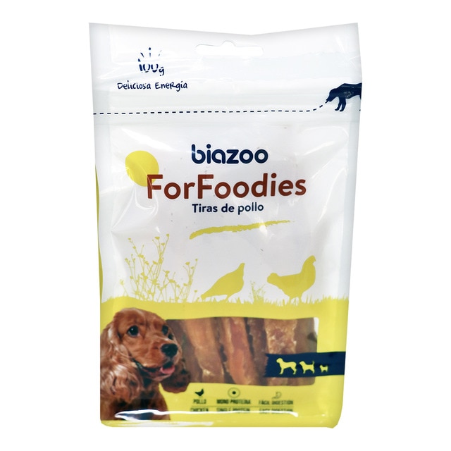 Imagen 0 de Snack para perros Biazoo ForFoodies tiras de pollo 100 g