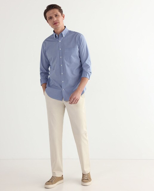 Camisa de hombre classic de cuadros azul · Rushmore · El Corte Inglés