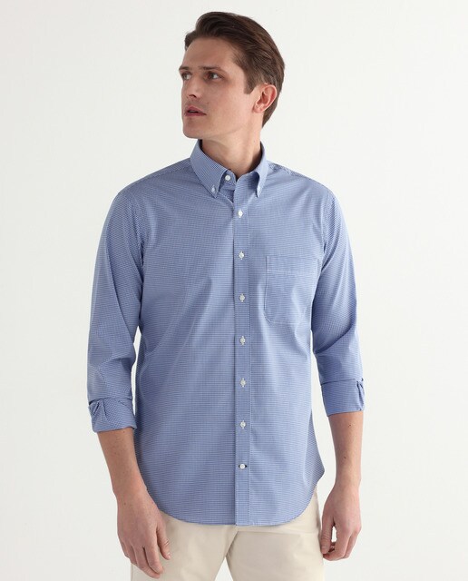 Camisa de hombre classic de cuadros azul · Rushmore · El Corte Inglés