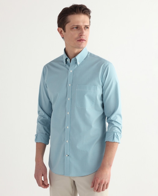 Camisa de hombre classic de cuadros verde · Rushmore · El Corte Inglés
