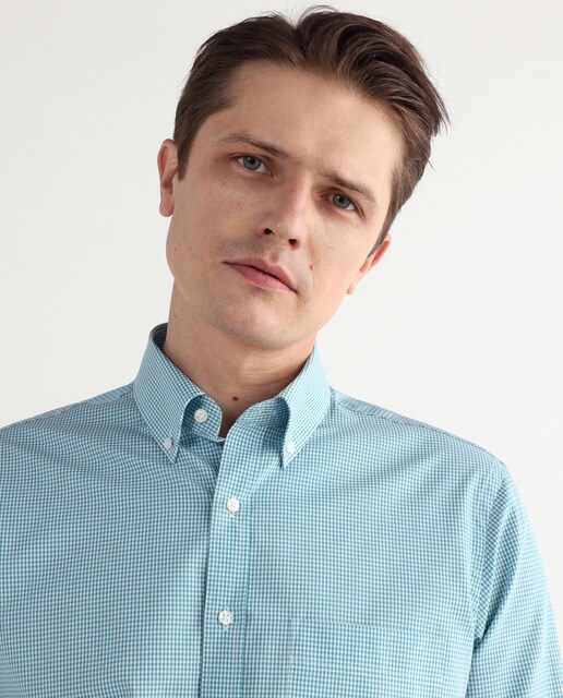 Camisa de hombre classic de cuadros verde · Rushmore · El Corte Inglés