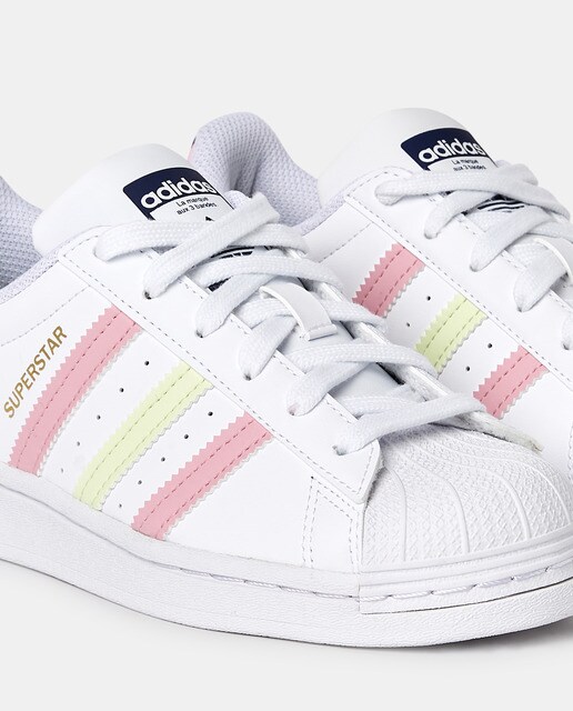 Zapatillas deportivas de niña en color blanco con cordones · adidas · El  Corte Inglés