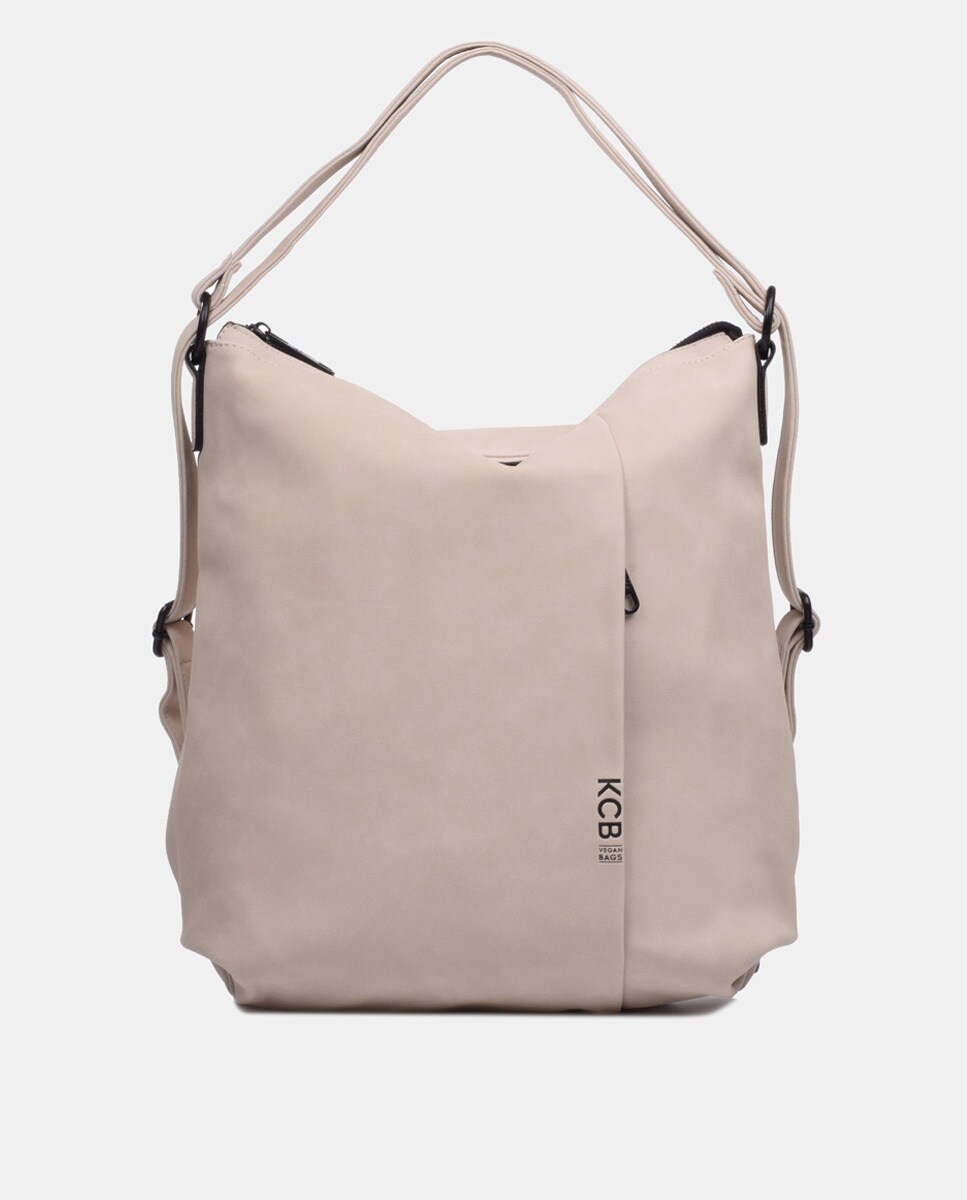 Hobo en beige convertible en mochila · KCB · El Corte Inglés