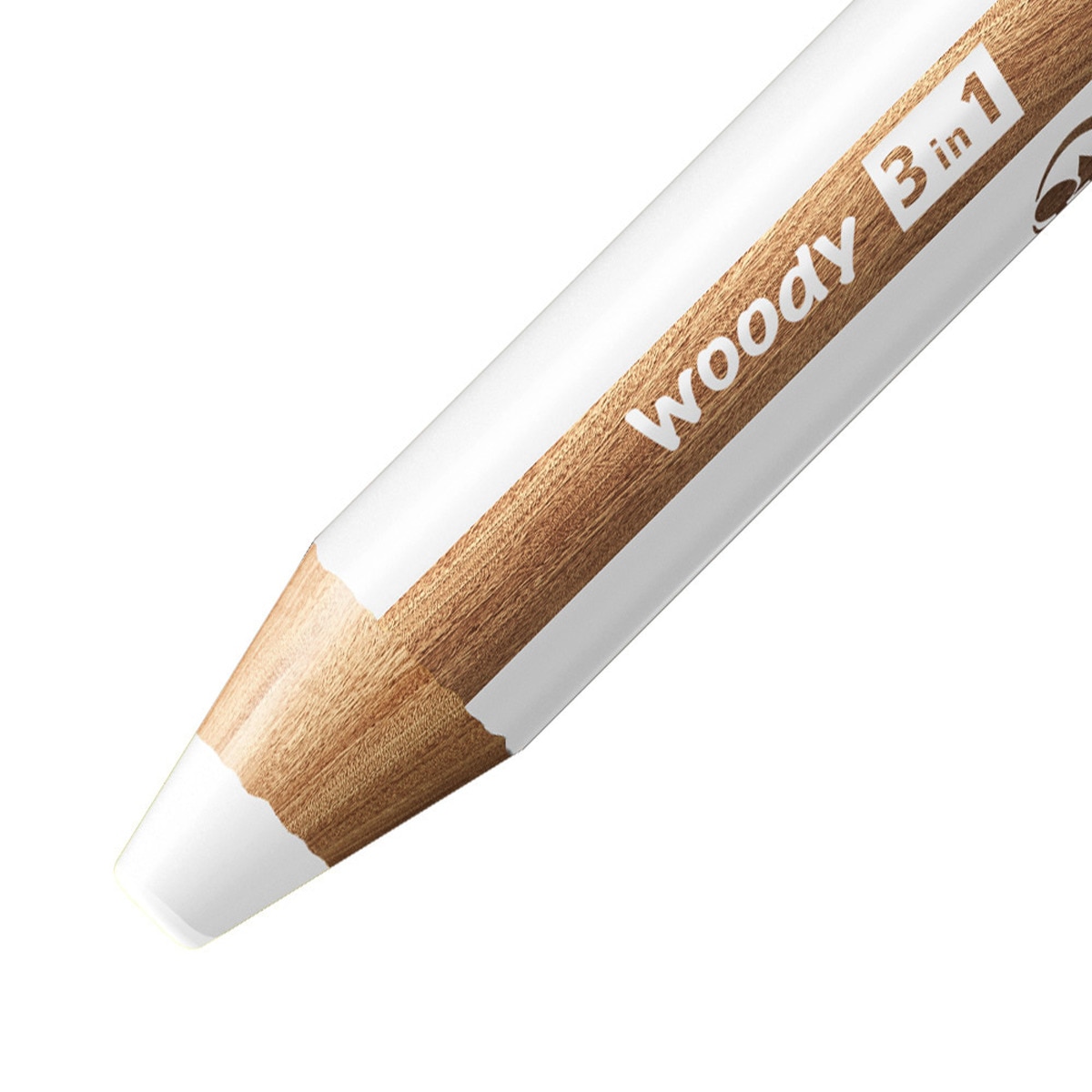 Lápiz Colorear Multiuso STABILO Woody 3 en 1 Blanco 2
