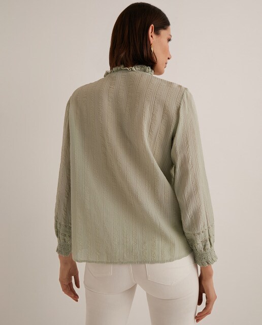 Blusa de mujer manga larga romántica · Woman El Corte Inglés · El Corte  Inglés