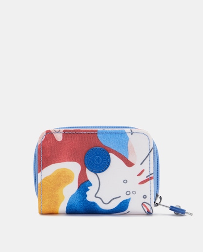 Imagen 0 de Cartera pequeña estampada multicolor con cremallera