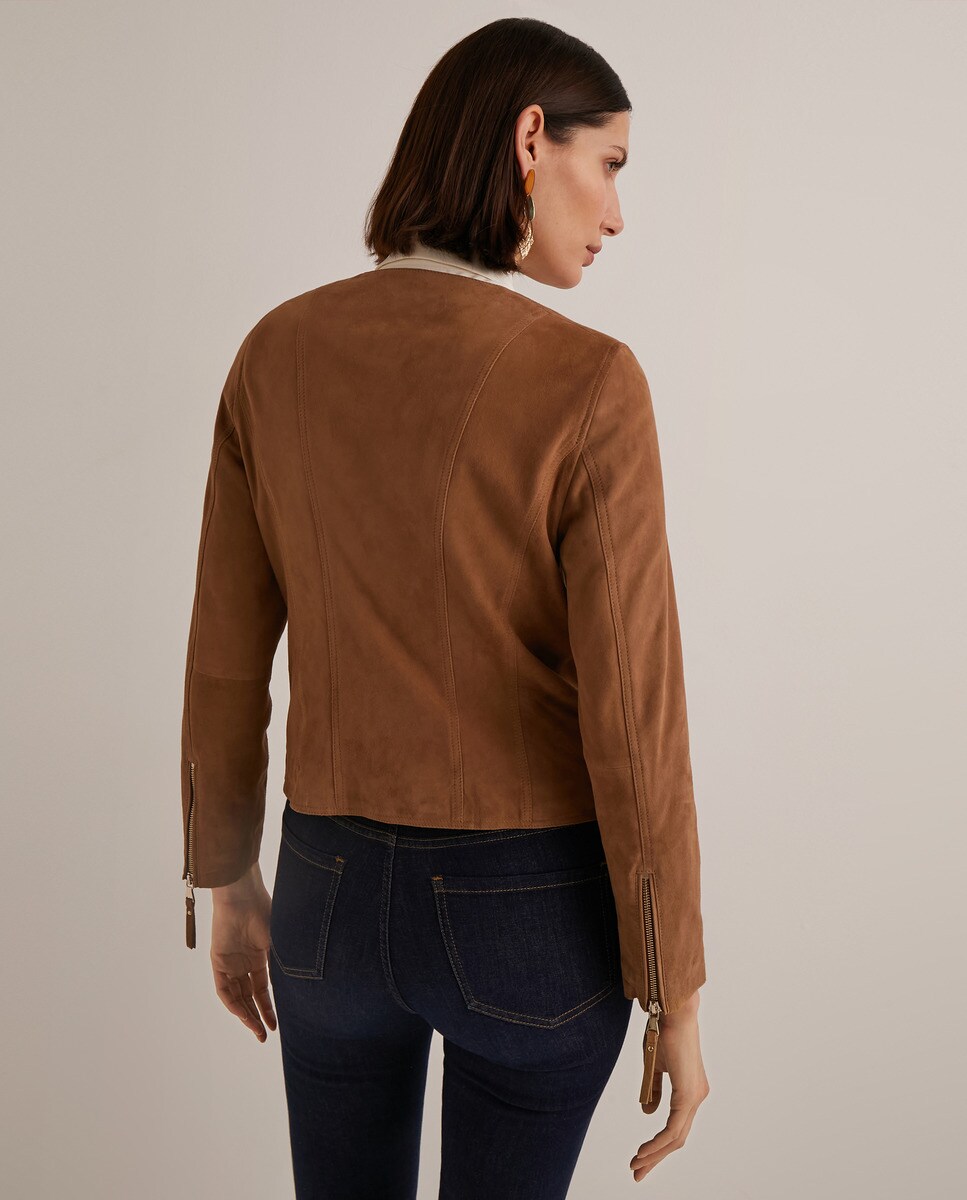 Cazadora biker de mujer ante 100% piel · Woman El Corte Inglés · El Corte  Inglés