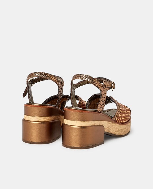 Sandalias de tacón de mujer en piel de color marrón · Pons Quintana · El Corte  Inglés