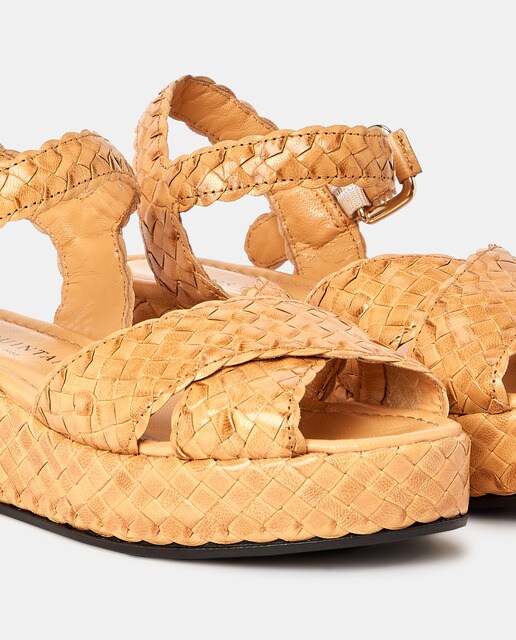 Sandalias de plataforma en piel de color beige · Pons Quintana · El Corte  Inglés