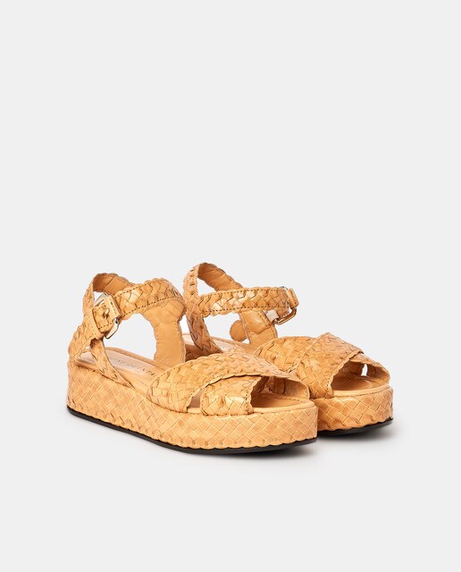 Sandalias de plataforma en piel de color beige · Pons Quintana · El Corte  Inglés