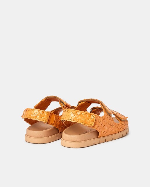 Sandalias planas de mujer en piel de color naranja · Pons Quintana · El  Corte Inglés