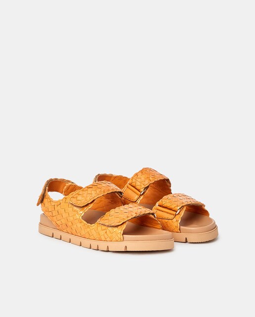Sandalias planas de mujer en piel de color naranja · Pons Quintana · El Corte  Inglés