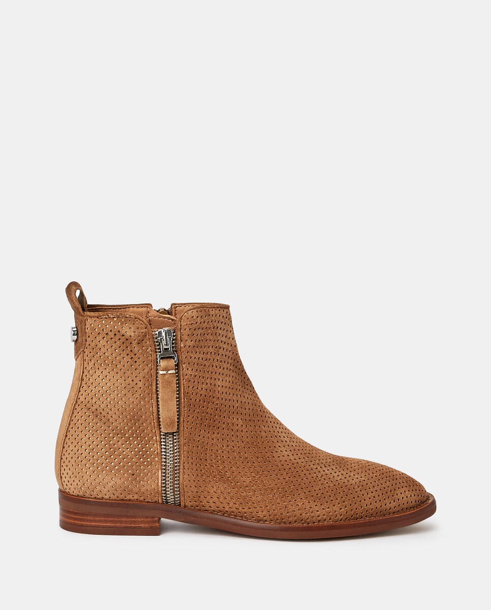 Botines de mujer en serraje de color marrón · Alpe · El Corte Inglés