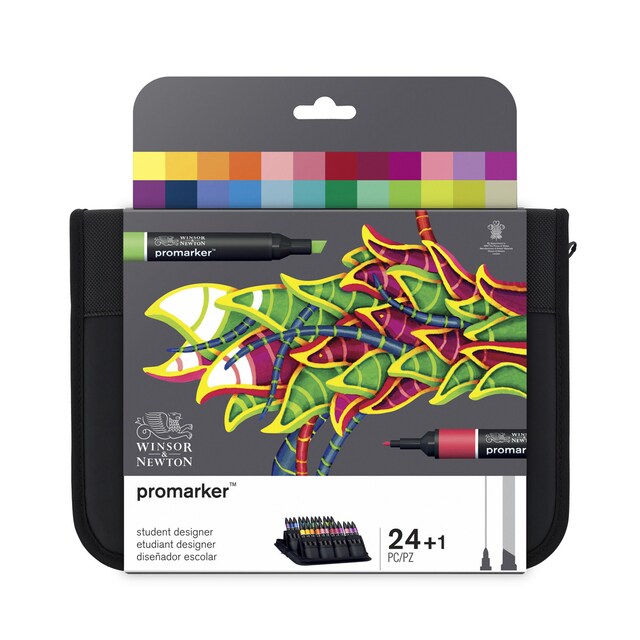 Imagen 0 de Pack de 24 Rotuladores  de Diseño para Estudiantes Promarker Winsor & Newton Multicolor