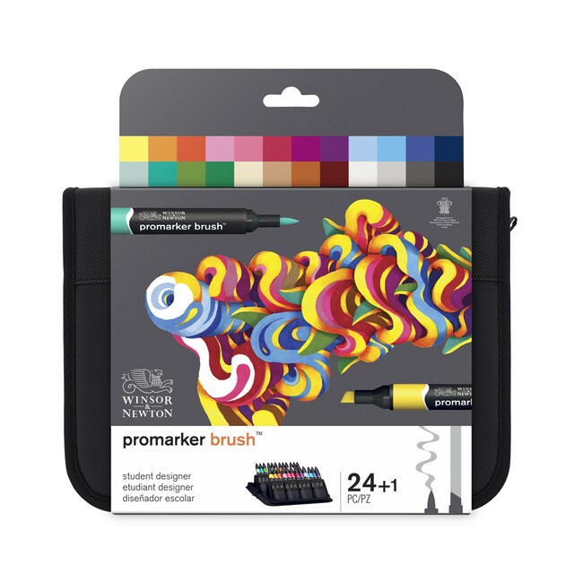 Imagen 0 de Set 24 Rotuladores Brusmarker Winsor&Newton Multicolor