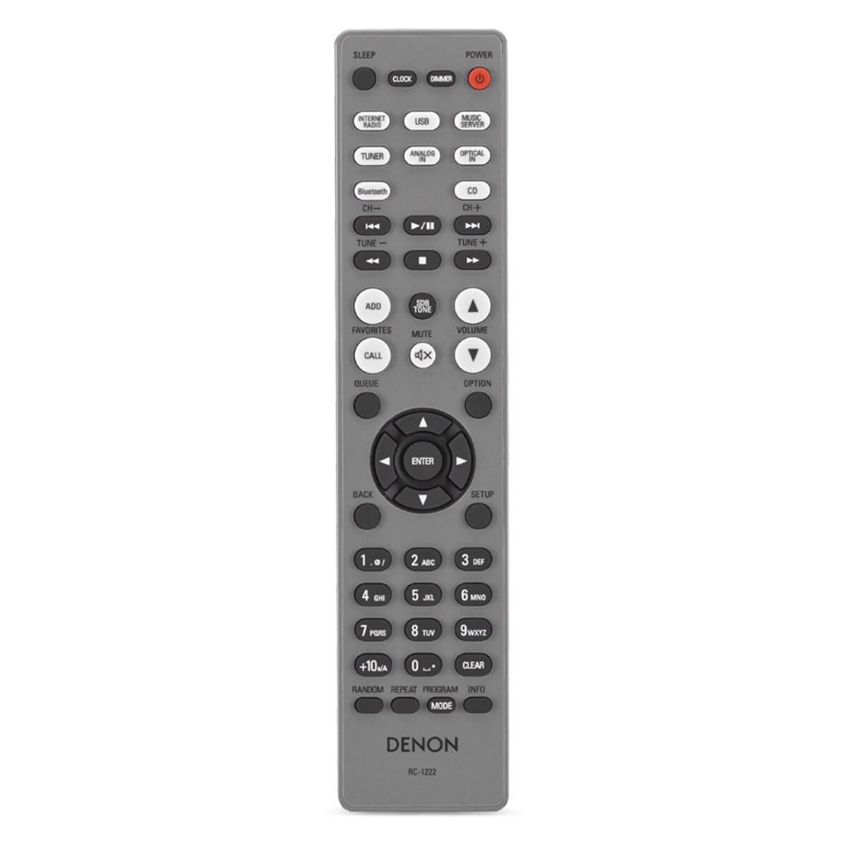 Reproductor CD Denon RCD-N10, con radio y conexión en red e Internet, gris Gris-3