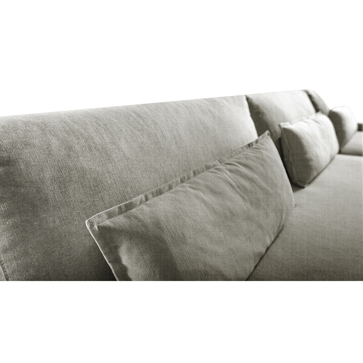 Sofá de 2 Lugares de Mistura de Algodão Manhattan Cinzento-pérola-4