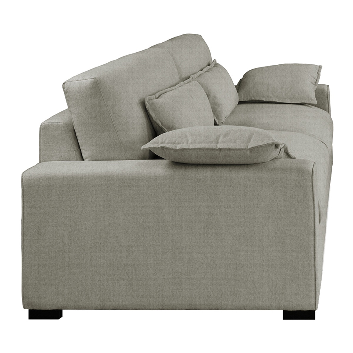 Sofá de 2 Lugares de Mistura de Algodão Manhattan Cinzento-pérola-3