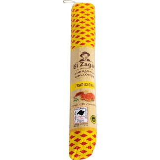 Etiqueta Oro sobrasada cular de Mallorca IGP peso aproximado pieza 1 kg - El Zagal