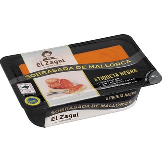sobrasada de Mallorca etiqueta negra sin gluten sin lactosa IGP tarrina 200 g - El Zagal